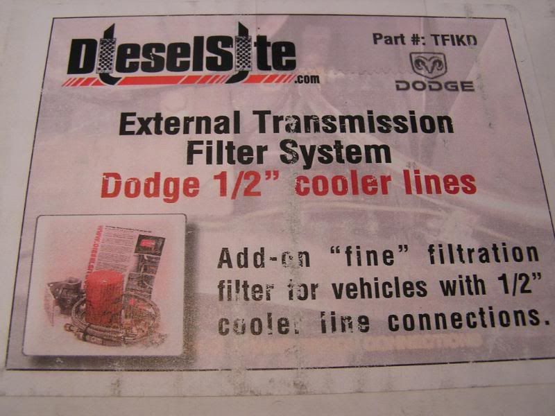 dieselsite trans filter Cummins Diesel Forum